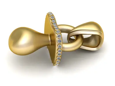 SOOTHER PENDANT 3D PRINTABLE MODEL  3D print model