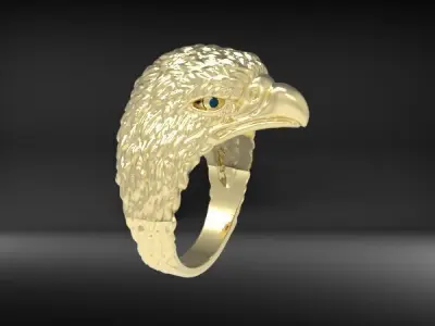 Eagle ring US Ring  3D print model