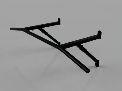 Horisontal bar 3D model