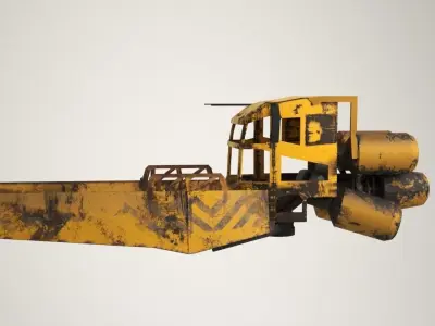 scifi vehicle junk Low-poly 3D model