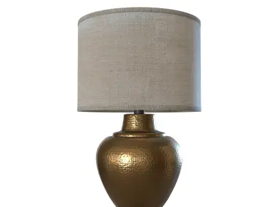 Hammered Bronze Lamp 3D model