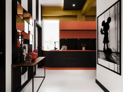 Pop Art II Flat 2 plus 1 and Bath by FGM 3D model