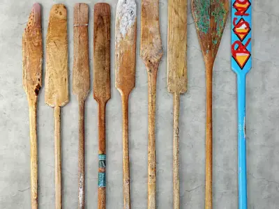 Oars by Like Lodka 3D model