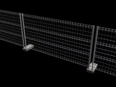 Fence 02 - High Detailed 3D model