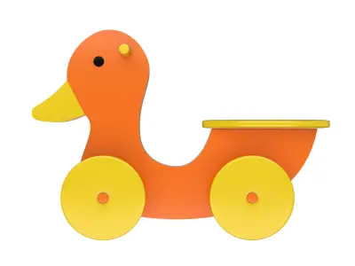 Duck Bike Low-poly 3D model