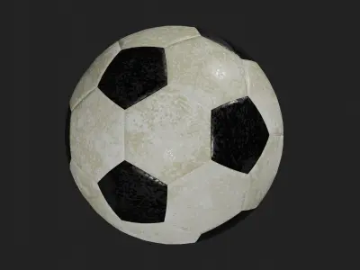 3D Foot Ball Free low-poly 3D model