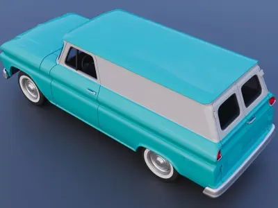 Chevrolet Panel Truck 1965 3D print model
