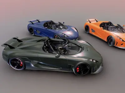 Regera pack 3D model