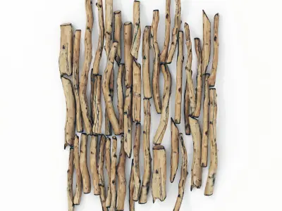 Branch log old decor constraction n1 3D model