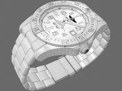 Breitling Super Avenger Seawolf 3D model