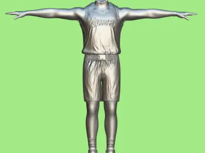 T-P Rigged Lebron James Los Angeles Lakers NBA 3D model