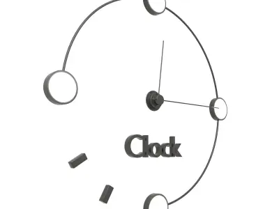 Decorative Clock Free 3D model