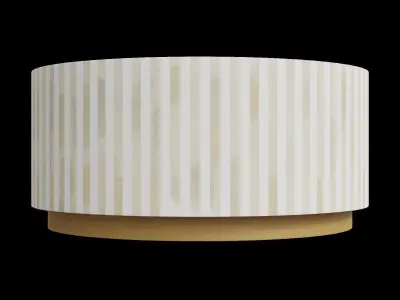 Light Beige Bohemian Coffee Table Low-poly 3D model
