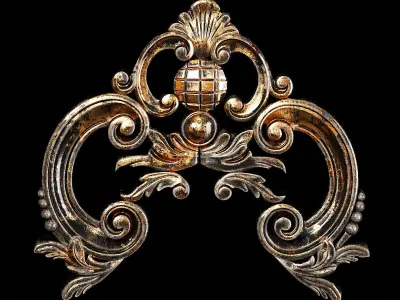 Classic carved 032 3D model