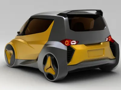 Kancil EV-4 Facelift 3D model