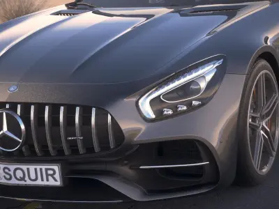 Mercedes AMG GT C Roadster 2017 Desert 3D model