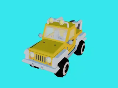car 4x4  Low-poly 3D model