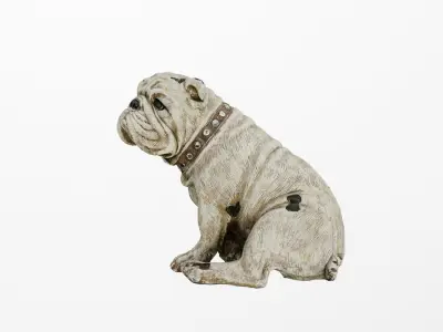 Clay Dog Decoration Object 3D model