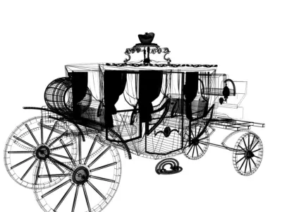 Chinese carriage 3D model