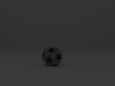 champions league ball Low-poly 3D model