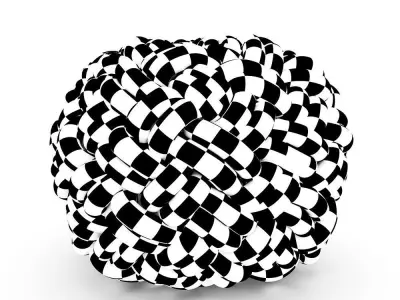 Knotty Flour Cushion 3D model