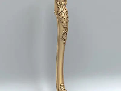 Furniture leg 014 3D model
