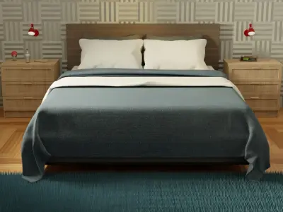 Bedroom interior Free 3D model