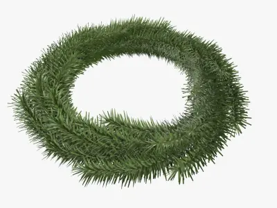 Christmas wreath 04 3D model
