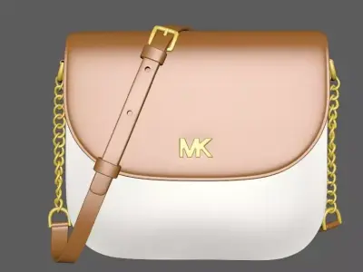 luxury leather bag 3D bag 3D model