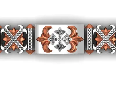 men bracelet 3D print model