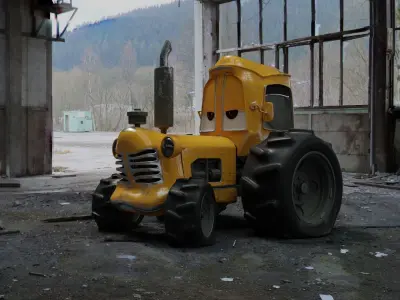 Tractor Cartoon 3D model