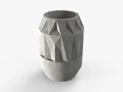 Vase Linum Low Low-poly 3D model