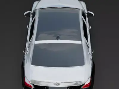 Modern Two-Tone Ultra-Luxury Sedan 3D Model Low-poly 3D model