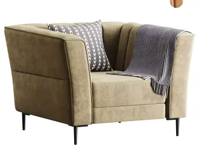 Crystal Power Recliner Chair 3D model