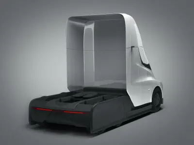Tesla semi truck 3D model
