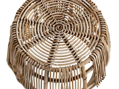 SANKOFA Stool Low-poly 3D model