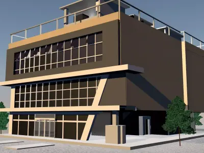 3D Model of Building Free 3D model