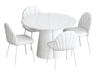 Dubai dining chair 3D model