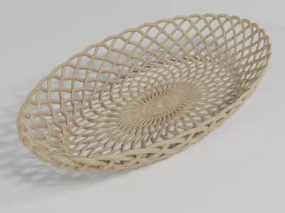 WICKER BASKET11 3D model