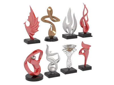Abstract sculpture 3D model shop