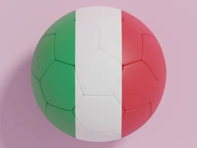 Flag Soccer Ball Collection 4 3D model