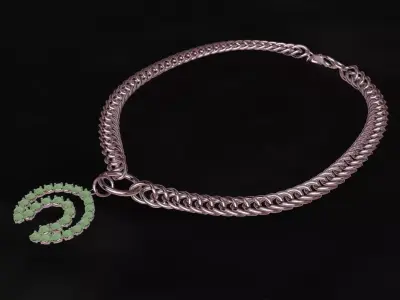 Necklece Game Ready Asset Low-poly 3D model