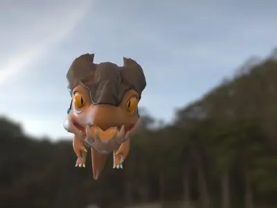 Little Dragon Low-poly 3D model