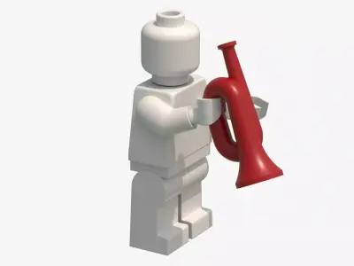 Lego Musical Instruments Saxophone 3D model
