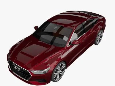 Realistic Audi A7 3d model 3D model