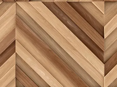 Panel wood rail angle n1 3D model