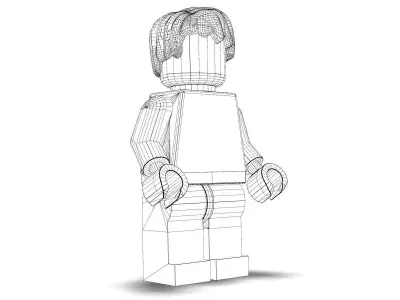 The Hulk lego 3D model