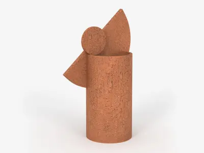 Austale Al Terracotta Vase 3D model