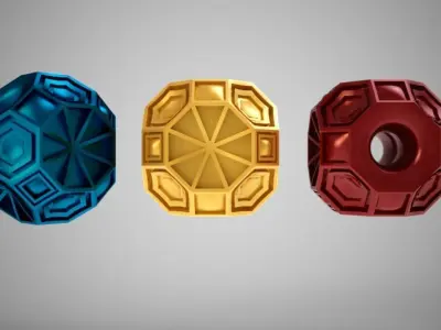 Geometric Bead 2 3D print model