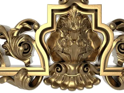 decorative pattern ready for 3D printing 3D model